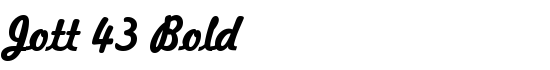 Jott 43 Bold - Download Thousands of Free Fonts at FontZone.net