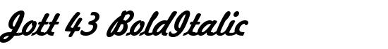 Jott 43 BoldItalic - Download Thousands of Free Fonts at FontZone.net