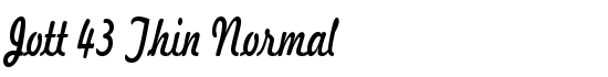 Jott 43 Thin Normal - Download Thousands of Free Fonts at FontZone.net