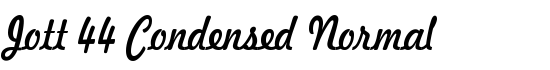 Jott 44-Condensed Normal - Download Thousands of Free Fonts at FontZone.net