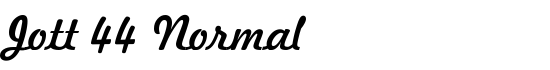 Jott 44 Normal - Download Thousands of Free Fonts at FontZone.net