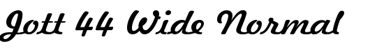 Jott 44 Wide Normal - Download Thousands of Free Fonts at FontZone.net