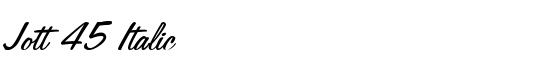 Jott 45 Italic - Download Thousands of Free Fonts at FontZone.net