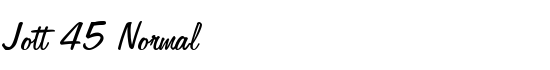Jott 45 Normal - Download Thousands of Free Fonts at FontZone.net