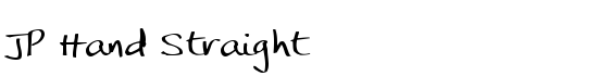 JP Hand Straight - Download Thousands of Free Fonts at FontZone.net