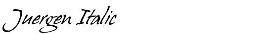 Juergen Italic - Download Thousands of Free Fonts at FontZone.net