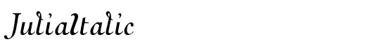 JuliaItalic - Download Thousands of Free Fonts at FontZone.net
