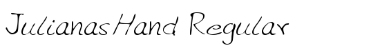 JulianasHand Regular - Download Thousands of Free Fonts at FontZone.net