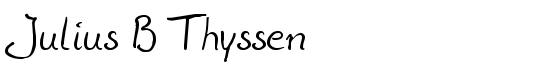 Julius B Thyssen - Download Thousands of Free Fonts at FontZone.net