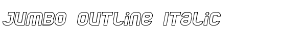Jumbo Outline Italic - Download Thousands of Free Fonts at FontZone.net
