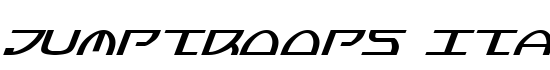 Jumptroops Italic - Download Thousands of Free Fonts at FontZone.net