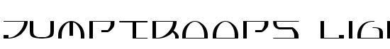 Jumptroops Light - Download Thousands of Free Fonts at FontZone.net