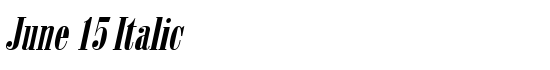 June 15 Italic - Download Thousands of Free Fonts at FontZone.net