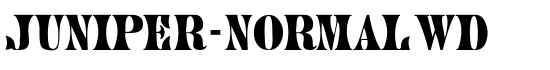 Juniper-Normal Wd - Download Thousands of Free Fonts at FontZone.net
