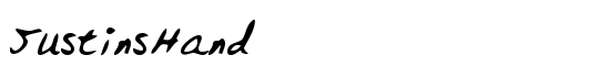 JustinsHand - Download Thousands of Free Fonts at FontZone.net