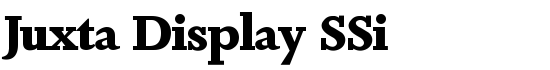 Juxta Display SSi - Download Thousands of Free Fonts at FontZone.net