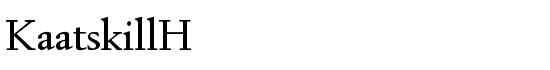 KaatskillH - Download Thousands of Free Fonts at FontZone.net