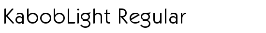 KabobLight Regular - Download Thousands of Free Fonts at FontZone.net