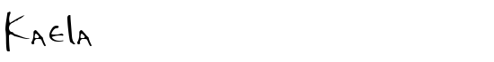 Kaela - Download Thousands of Free Fonts at FontZone.net