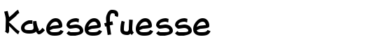 Kaesefuesse - Download Thousands of Free Fonts at FontZone.net