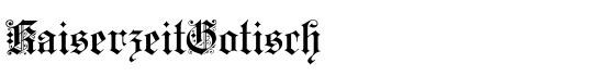 KaiserzeitGotisch - Download Thousands of Free Fonts at FontZone.net