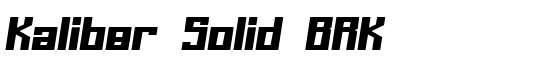 Kaliber Solid BRK - Download Thousands of Free Fonts at FontZone.net