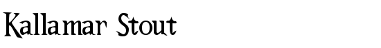 Kallamar Stout - Download Thousands of Free Fonts at FontZone.net