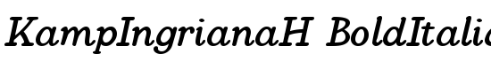 KampIngrianaH BoldItalic - Download Thousands of Free Fonts at FontZone.net