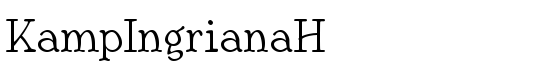 KampIngrianaH - Download Thousands of Free Fonts at FontZone.net