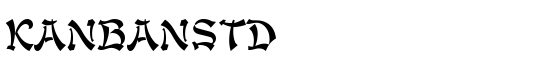 KanbanStd - Download Thousands of Free Fonts at FontZone.net