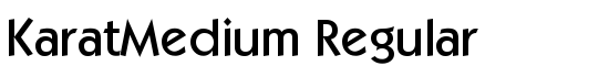 KaratMedium Regular - Download Thousands of Free Fonts at FontZone.net