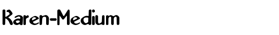 Karen-Medium - Download Thousands of Free Fonts at FontZone.net