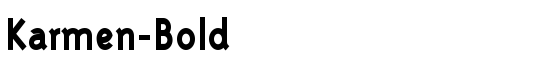 Karmen-Bold - Download Thousands of Free Fonts at FontZone.net