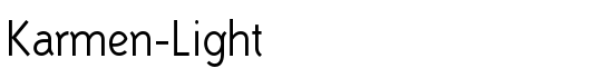 Karmen-Light - Download Thousands of Free Fonts at FontZone.net