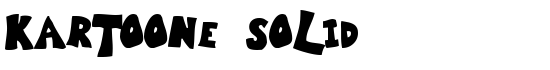 Kartoone Solid - Download Thousands of Free Fonts at FontZone.net