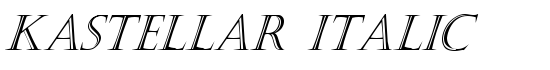 Kastellar Italic - Download Thousands of Free Fonts at FontZone.net