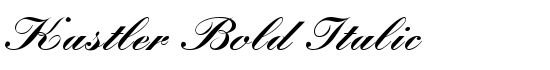 Kastler Bold Italic - Download Thousands of Free Fonts at FontZone.net