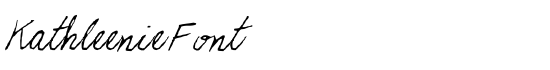 KathleenieFont - Download Thousands of Free Fonts at FontZone.net