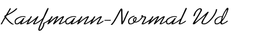 Kaufmann-Normal Wd - Download Thousands of Free Fonts at FontZone.net