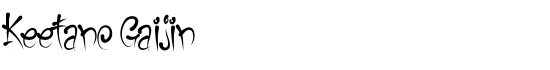 Keetano Gaijin - Download Thousands of Free Fonts at FontZone.net