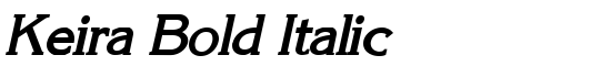 Keira Bold Italic - Download Thousands of Free Fonts at FontZone.net