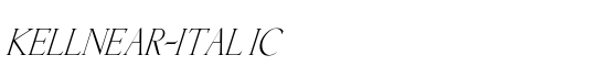 Kellnear-Italic - Download Thousands of Free Fonts at FontZone.net