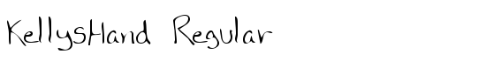KellysHand Regular - Download Thousands of Free Fonts at FontZone.net