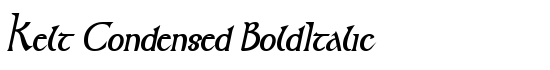 Kelt Condensed BoldItalic - Download Thousands of Free Fonts at FontZone.net