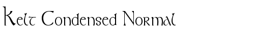 Kelt-Condensed Normal - Download Thousands of Free Fonts at FontZone.net