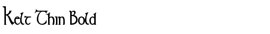 Kelt Thin Bold - Download Thousands of Free Fonts at FontZone.net