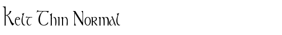 Kelt Thin Normal - Download Thousands of Free Fonts at FontZone.net