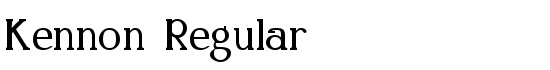 Kennon Regular - Download Thousands of Free Fonts at FontZone.net