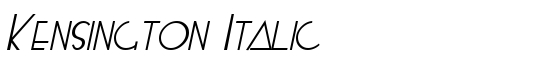 Kensington Italic - Download Thousands of Free Fonts at FontZone.net
