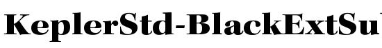KeplerStd-BlackExtSubh - Download Thousands of Free Fonts at FontZone.net